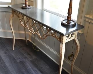 Iron and Marble console table 