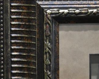 framed metal art (frame detail) ribbed frame
