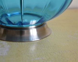 Blue Glass lamp (detail)