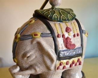 elephant lamp Porcelain