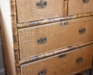 Fabulous Bamboo and Rattan  chest of drawers