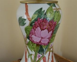 Gorgeous porcelain shaded lamp 