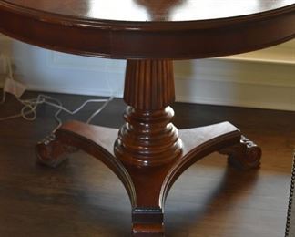 Fluted center column round center table--beautiful quality