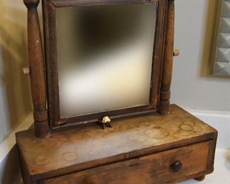 small mirror with drawer