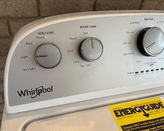 Whirpool Washer - Bought in 12/2020 - Like New - Barely Used