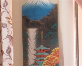 Silk Painting Mt. Fugi