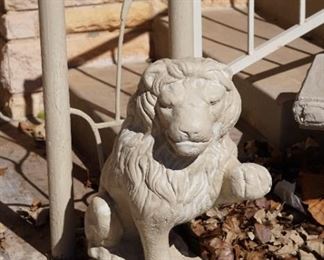 Outdoor decor lion (It's a Pair too).