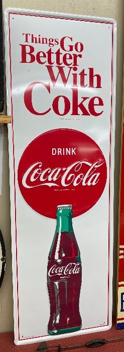 Things Go Better with Coke Vertical Sign