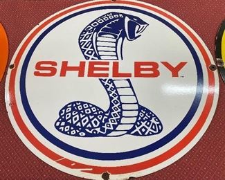 Porcelain Shelby Sign