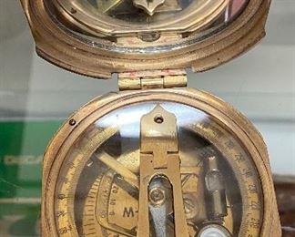 Large Decorative Brass Compass