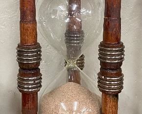 Old Wooden Hourglass