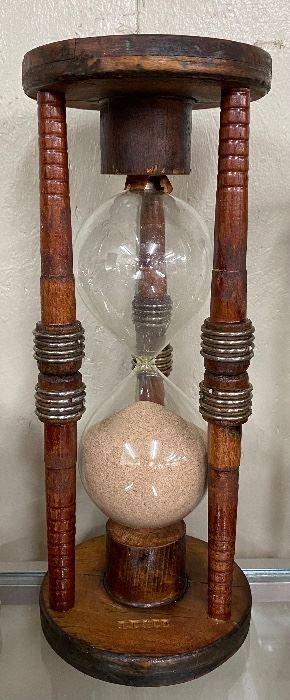 Old Wooden Hourglass