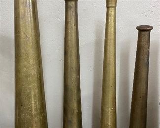 Old Brass Fire Nozzles