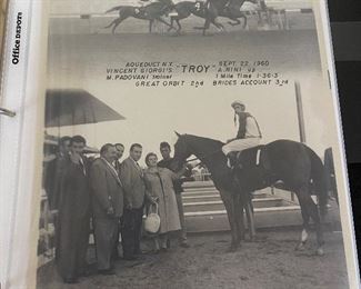 Old 8x10 Black and White Horse Racing Photographs