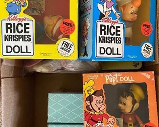Vintage Rice Krispie Dolls in Original Boxes