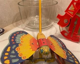Tin Litho Butterfly Toy