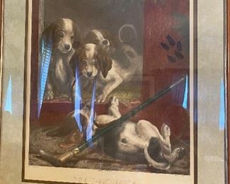 Framed Dog Themed Print