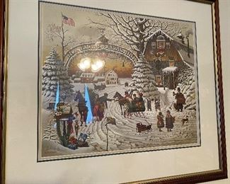 Framed Christmas Print