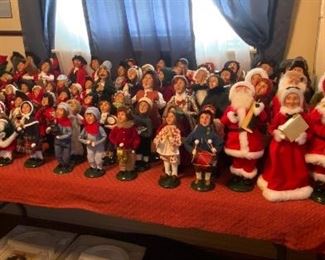 Numerous Byers Choice Carolers