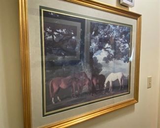 Framed Horse Themed Print