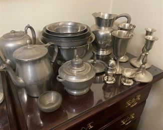 Assorted Pewter Pieces