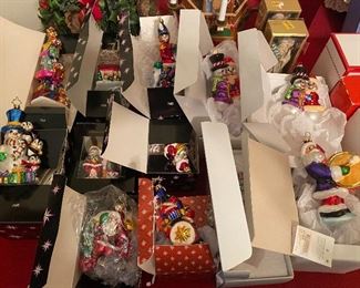 Figural Glass Christmas Ornaments