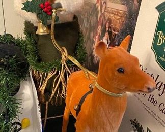 Byers Choice Santa in Sleigh with Reindeer