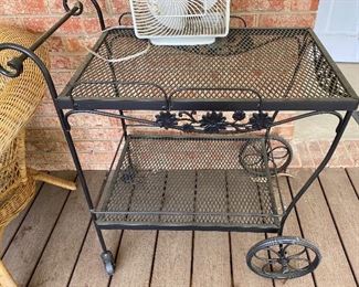 Metal Outdoor Tea Cart