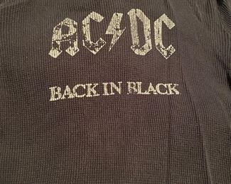 AC/DC Back in Black Flannel Shirt