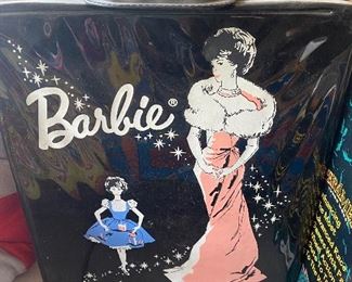 Vintage Barbie Case with Clothing