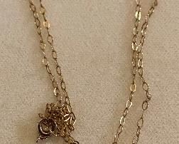 Antique 10K Two Diamond Necklace