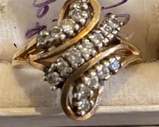 14K Gold Diamond Ring