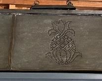 Large Primitive Punch Tin Hanging Light