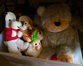 Vintage Plush Character Toys