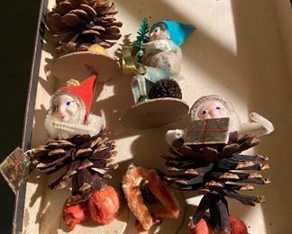 Putz Pine Cone Gnomes