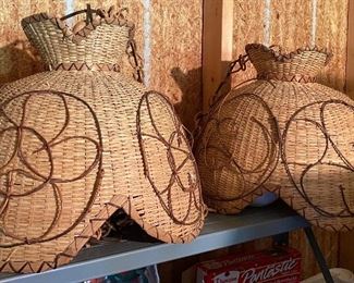 Wicker Hanging Lights