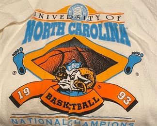 1993 UNC Championship T Shirts (Adult Size)