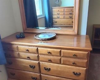 1 of 3 bedroom set (Dresser& mirror, 4 drawer dresser and 5 drawer dresser)
