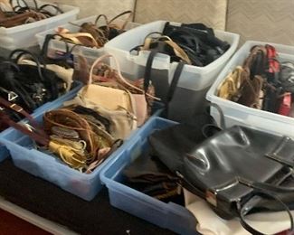 Vintage purses, designer purses, tote nags, evening bags.