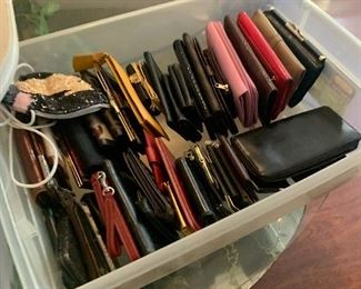 Wallets, coin purses, pouches.