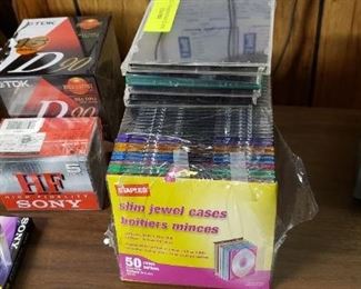 Blank CDs, Cases and Tapes