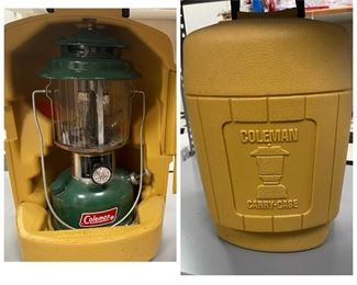 Vintage Colman lantern with hard case 