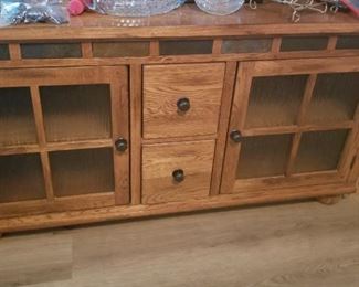Very nice credenza with glass doors