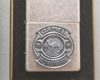 Vintage Camel lighter. One of 4 vintage collectible lighters.  Camel, Hamms Beer and Marlboro