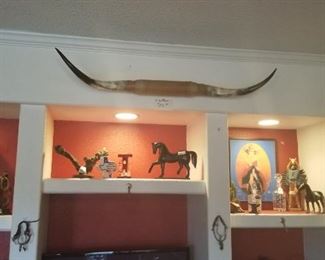 A large collection of western and southwestern art and collectible decor