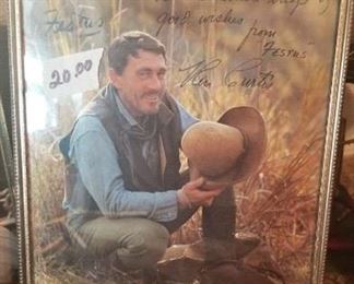 Autographed picture of "Festus" from Gunsmoke