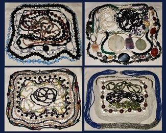 Loads of Beads, Many Real Stones and Vintage Glass