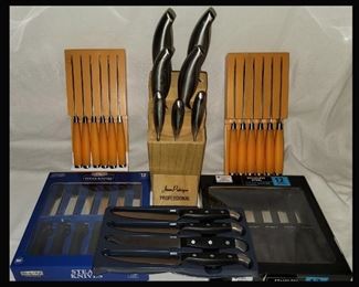 There is a Plethora of Knives in this Sale including Fiestaware and Jean Patrique 