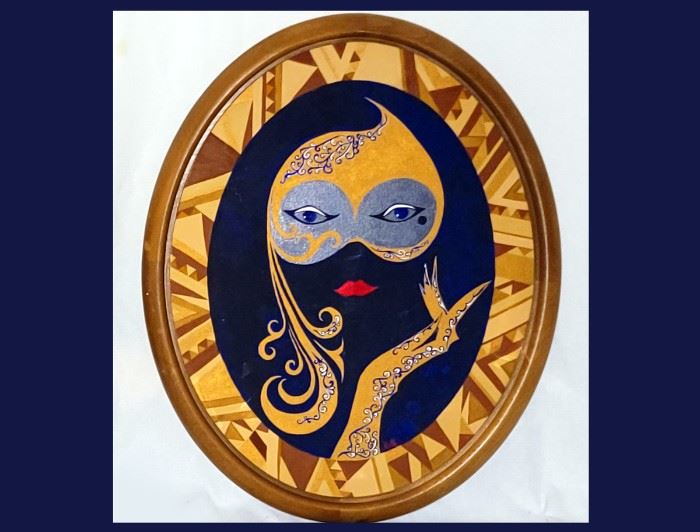 Cool Presentation Art Piece; Signed on Reverse 