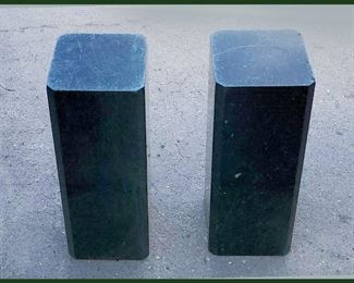 Green Marble Pedestals